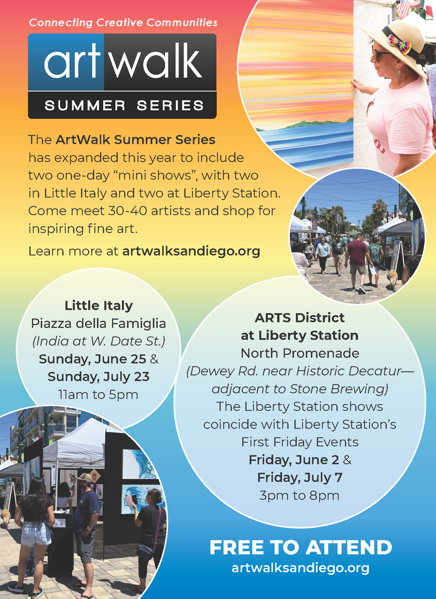 San Diego Art Walk Summer Series is here! 4byKaren